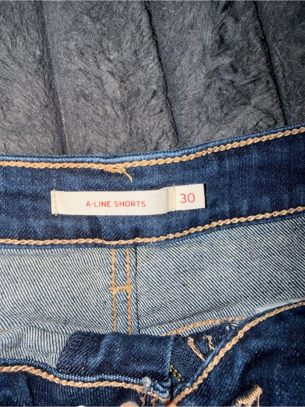 Levi's A-Line Jean Shorts - Dark & Light Blue